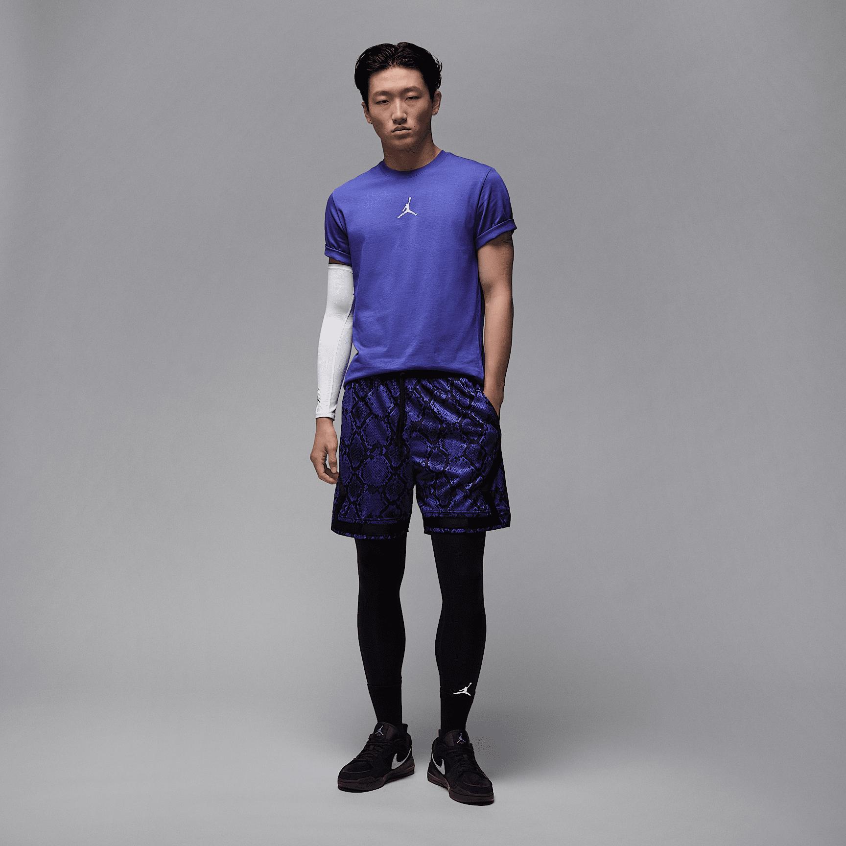 Mens Jordan Sport Dri-FIT Mesh Diamond Shorts | HF9907-543 Product Image