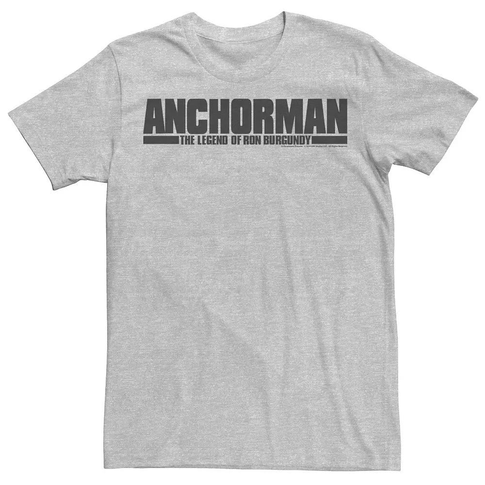 Men's Anchorman The Legend Of Ron Burgundy Logo Tee,  Product Image