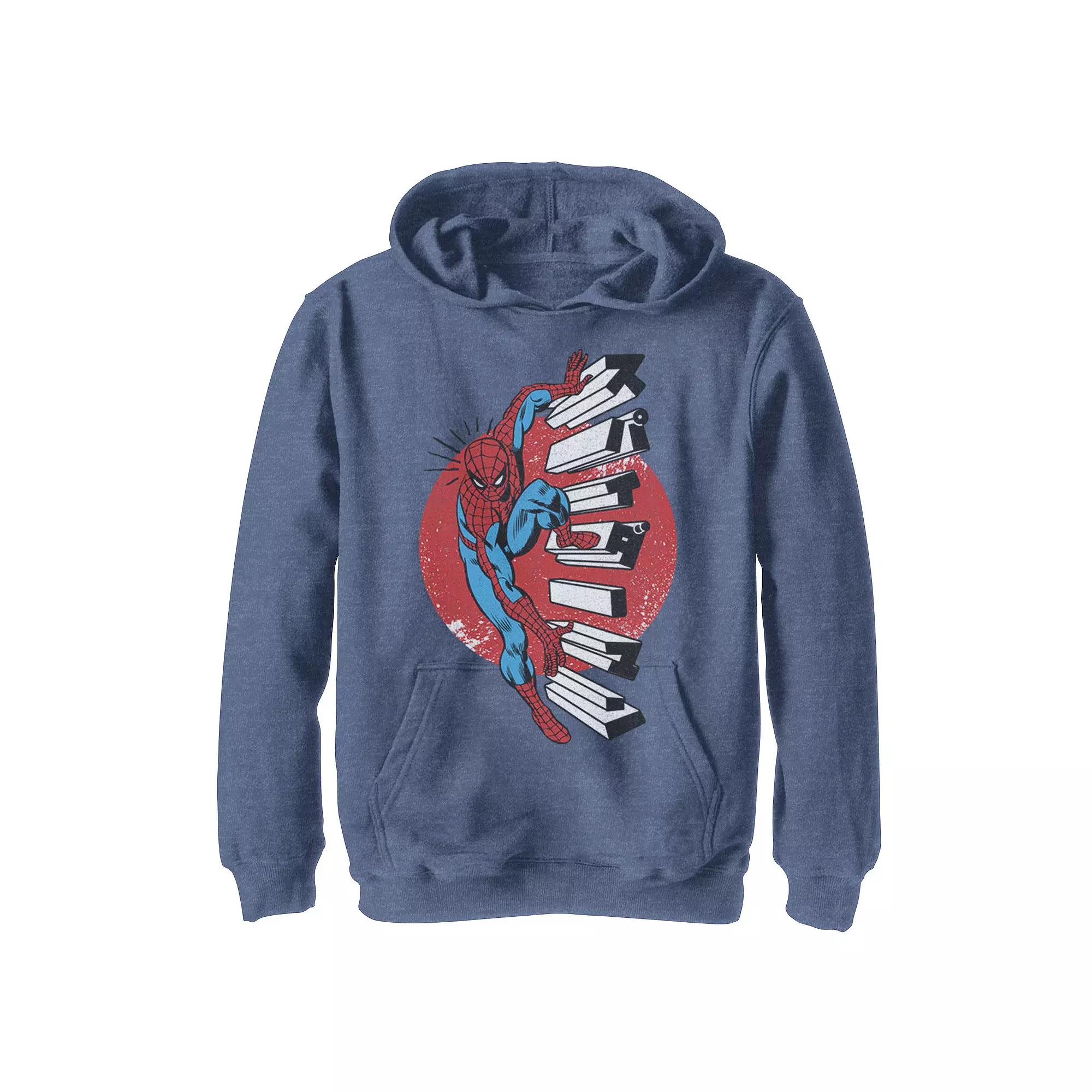 Boys 8-20 Marvel Spider-Man Kanji Climbing Stairs Graphic Hoodie, Boy's,  Product Image