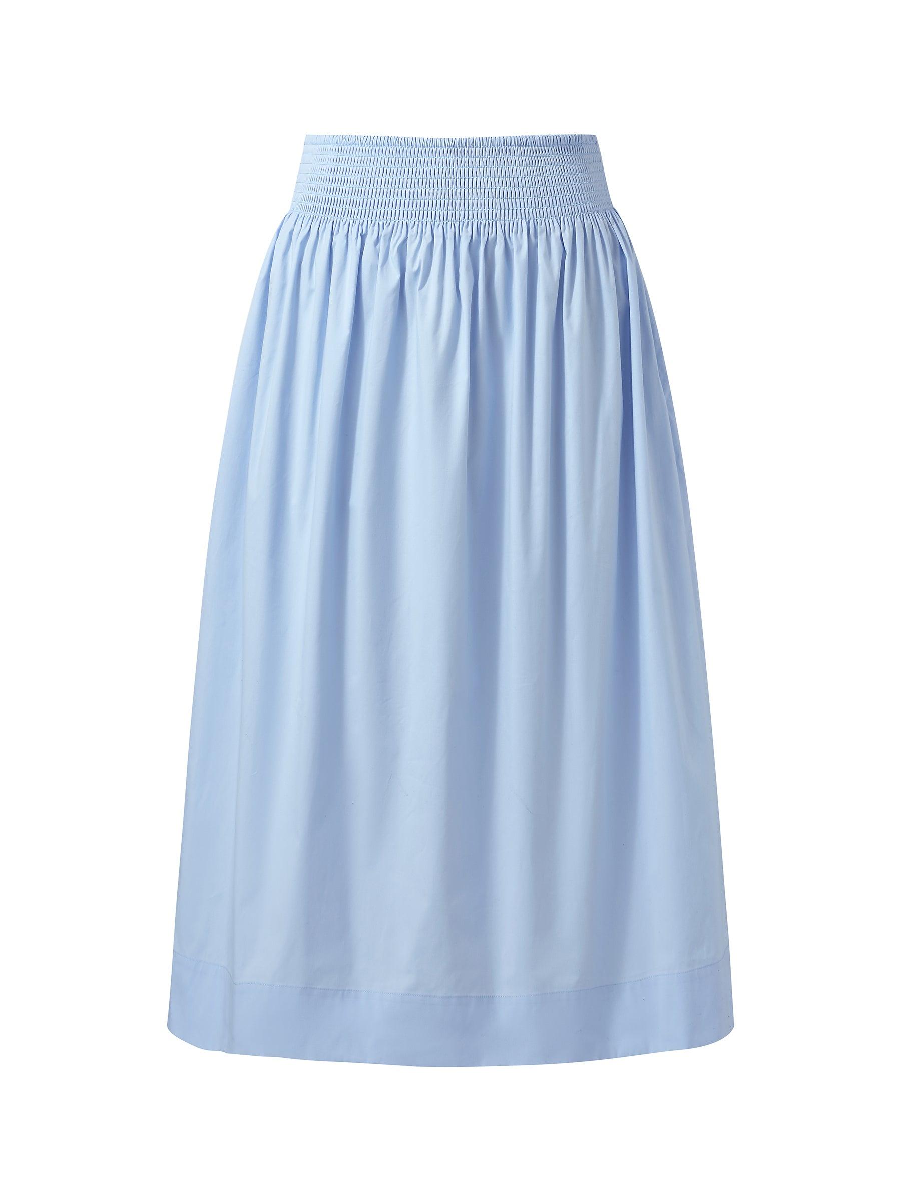A-Line Smocked Waist Women Skirt Product Image