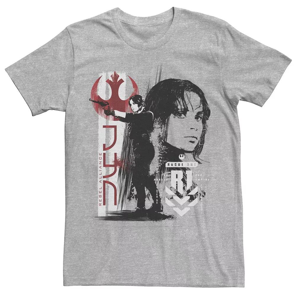 Men's Star Wars Rogue One Jyn Grunge Profile Tee,  Product Image