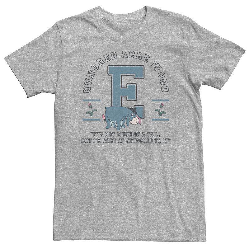 Big & Tall Disney Winnie The Pooh Eeyore Not Much Of A Tail Quote Tee, Men's, Size: 3XL Tall, Athletic Grey Product Image