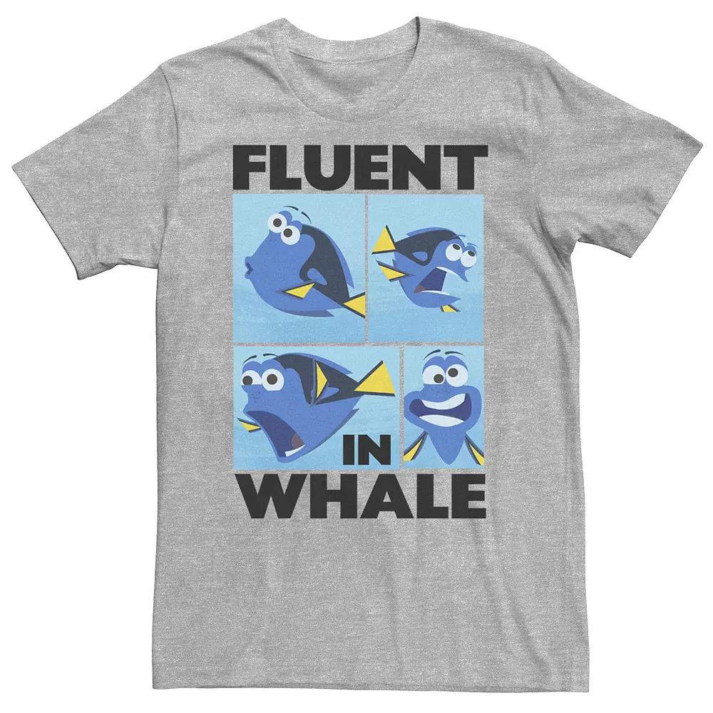 Big & Tall Disney / Pixar Finding Dory "Fluent in Whale" Tee, Men's, Size: 3XL, White Product Image