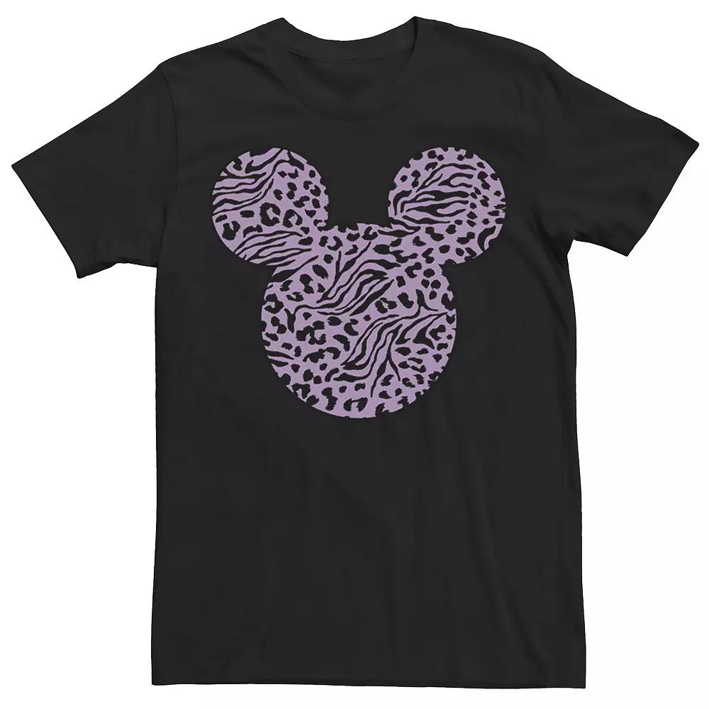 Disney's Mickey And Friends Mickey Tiger Cheetah Mashup Fill Men's Tee,  Product Image