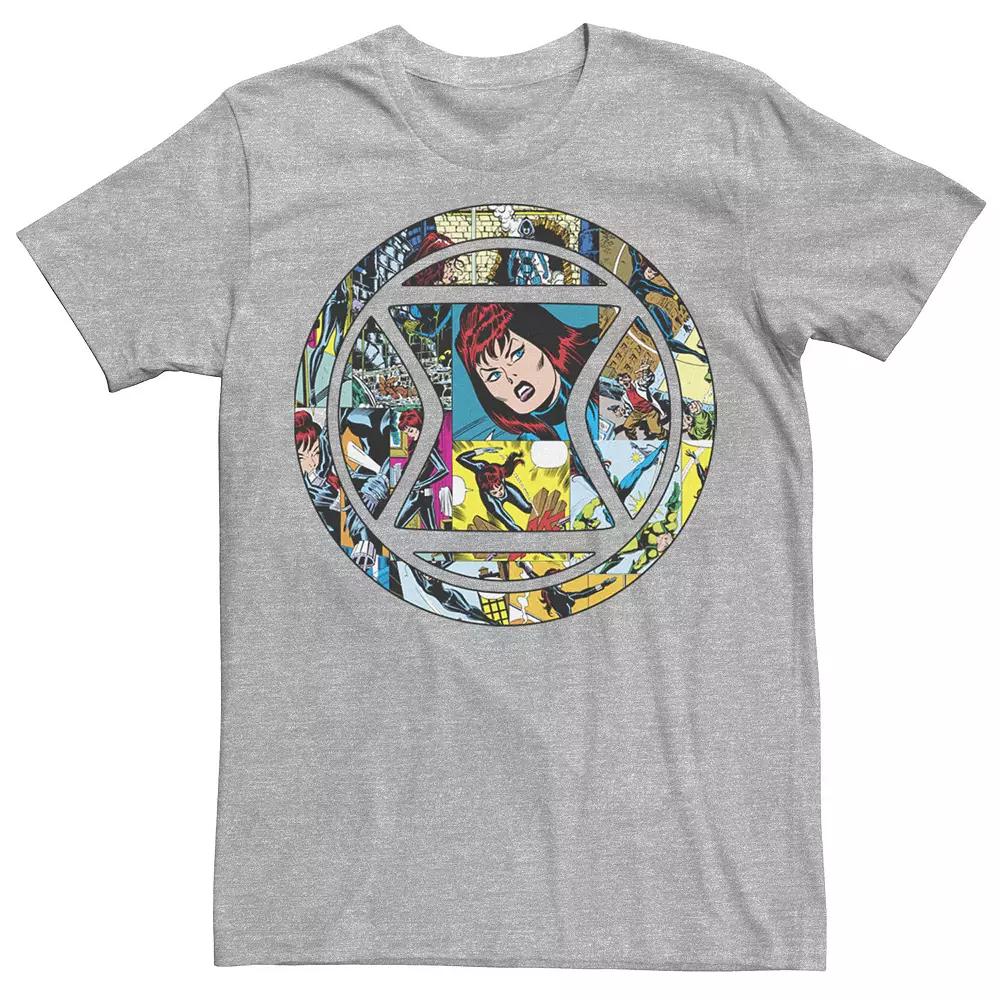 Men's Marvel Black Widow Retro Comic Icon Tee,  Product Image