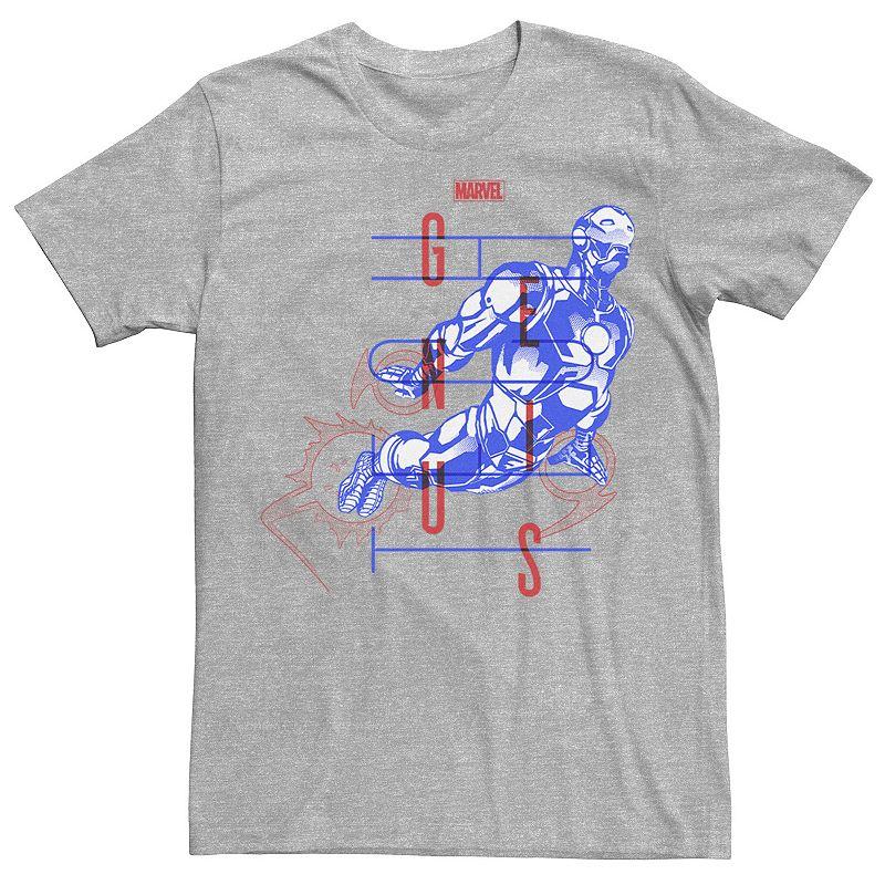 Men's Marvel Iron Man Genius Sketch Bold Poster Graphic Tee,  Product Image