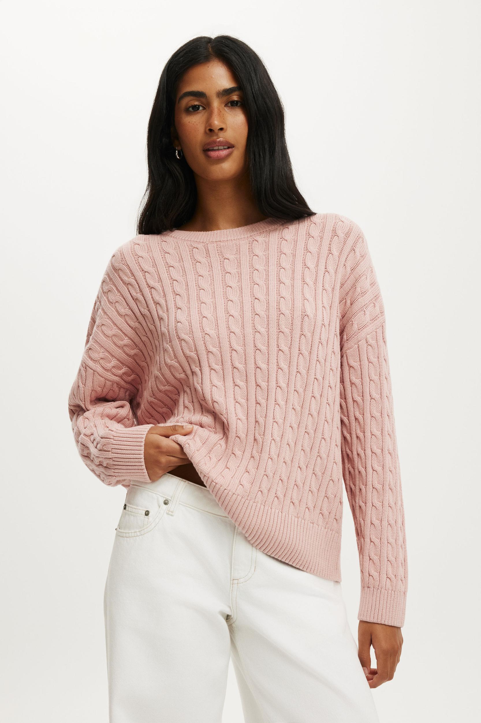 Cotton Crew Neck Sweater Product Image