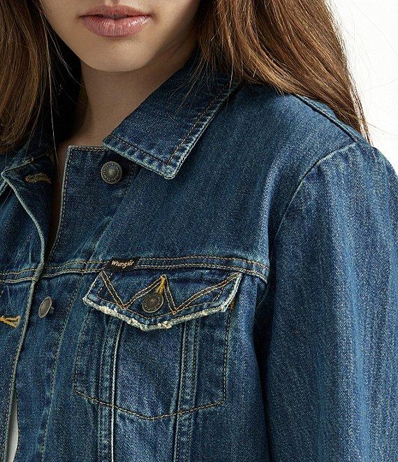 Wrangler® Long Sleeve Memory Maker Denim Jacket Product Image