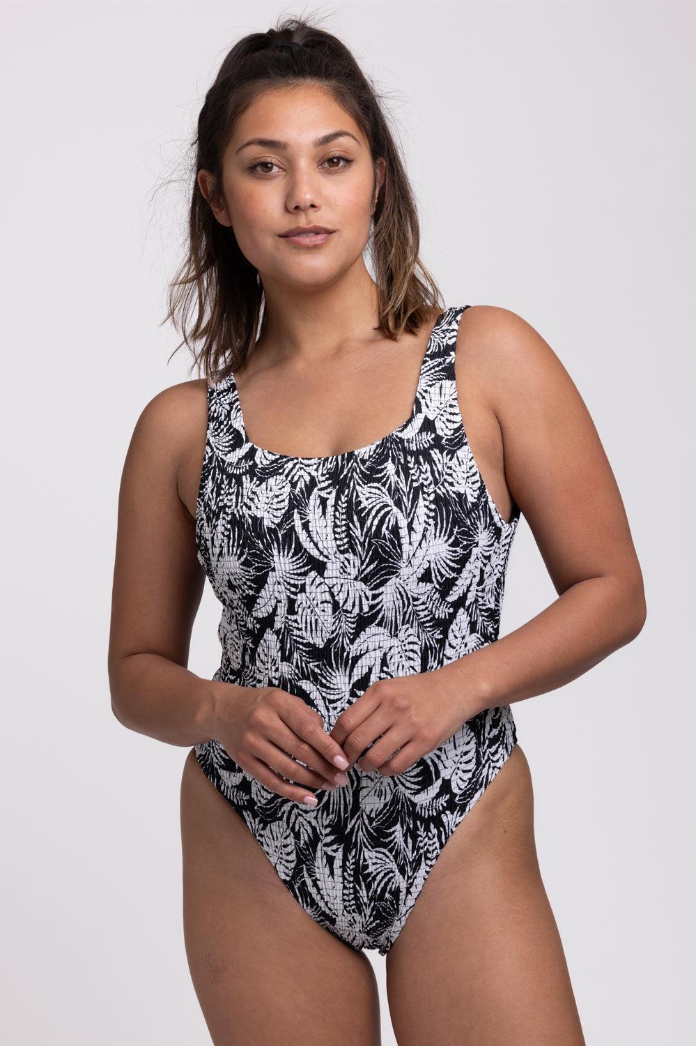 Nova Scotia Smocked Surf One Piece Swimsuit - Tropicana Female Product Image