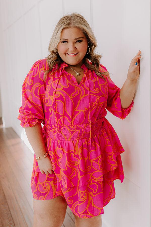 Stay Sweet Floral Mini Dress Curves Product Image