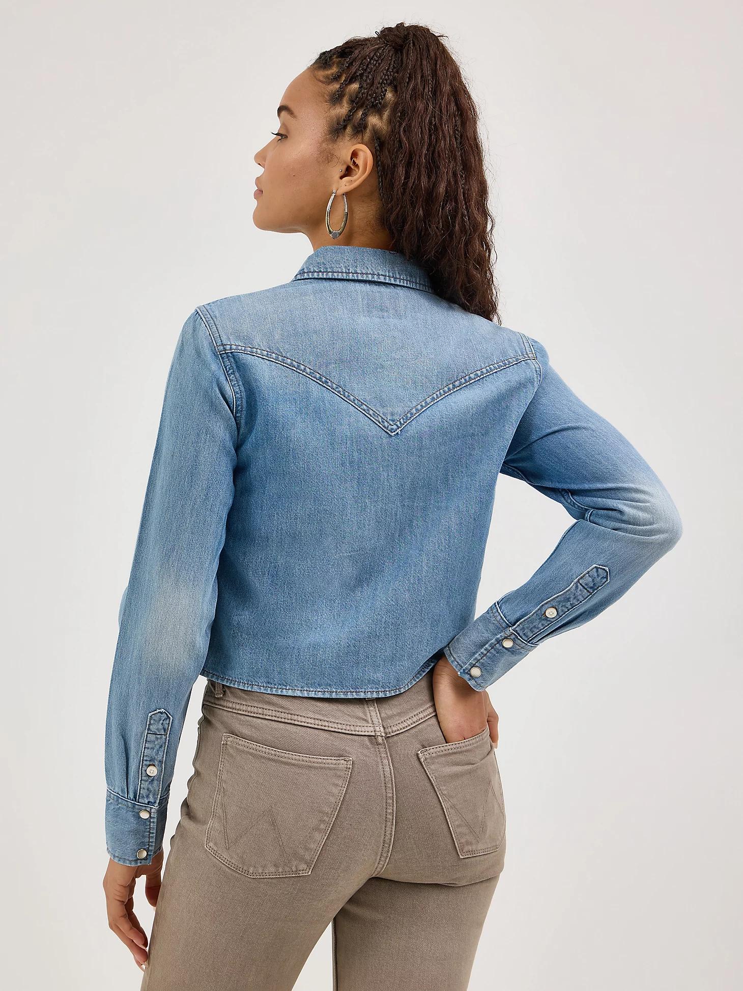 Women's Tie-Front Western Shirt | Women's TOPS | Wrangler® Product Image