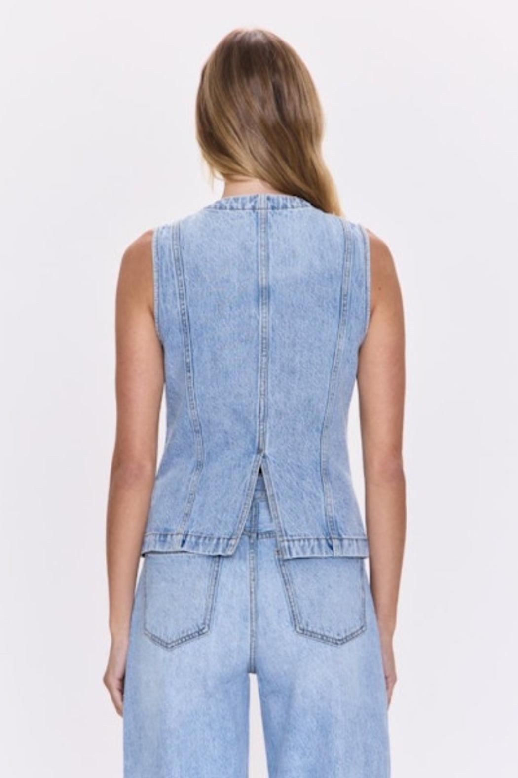 Gia Denim Vest - Gaze Product Image