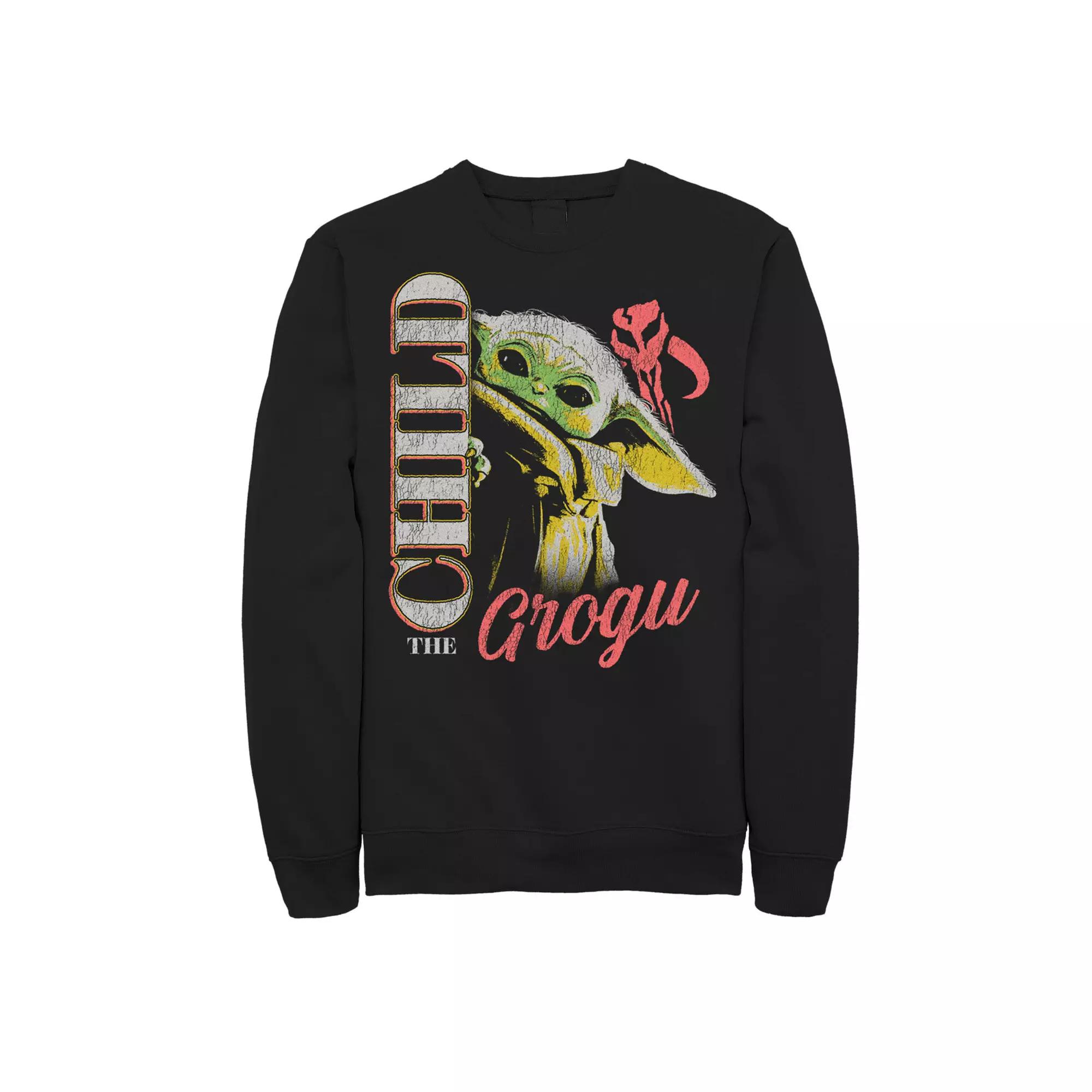 Big & Tall Star Wars Grogu Peek Sweatshirt, Mens Product Image