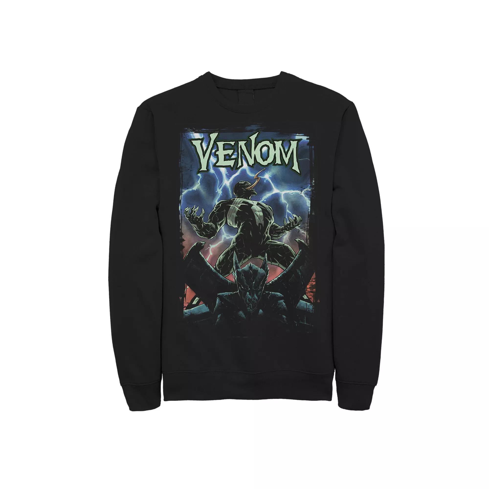 Men's Marvel Venom Logo Lightning Gargoyle Sweatshirt,  Product Image