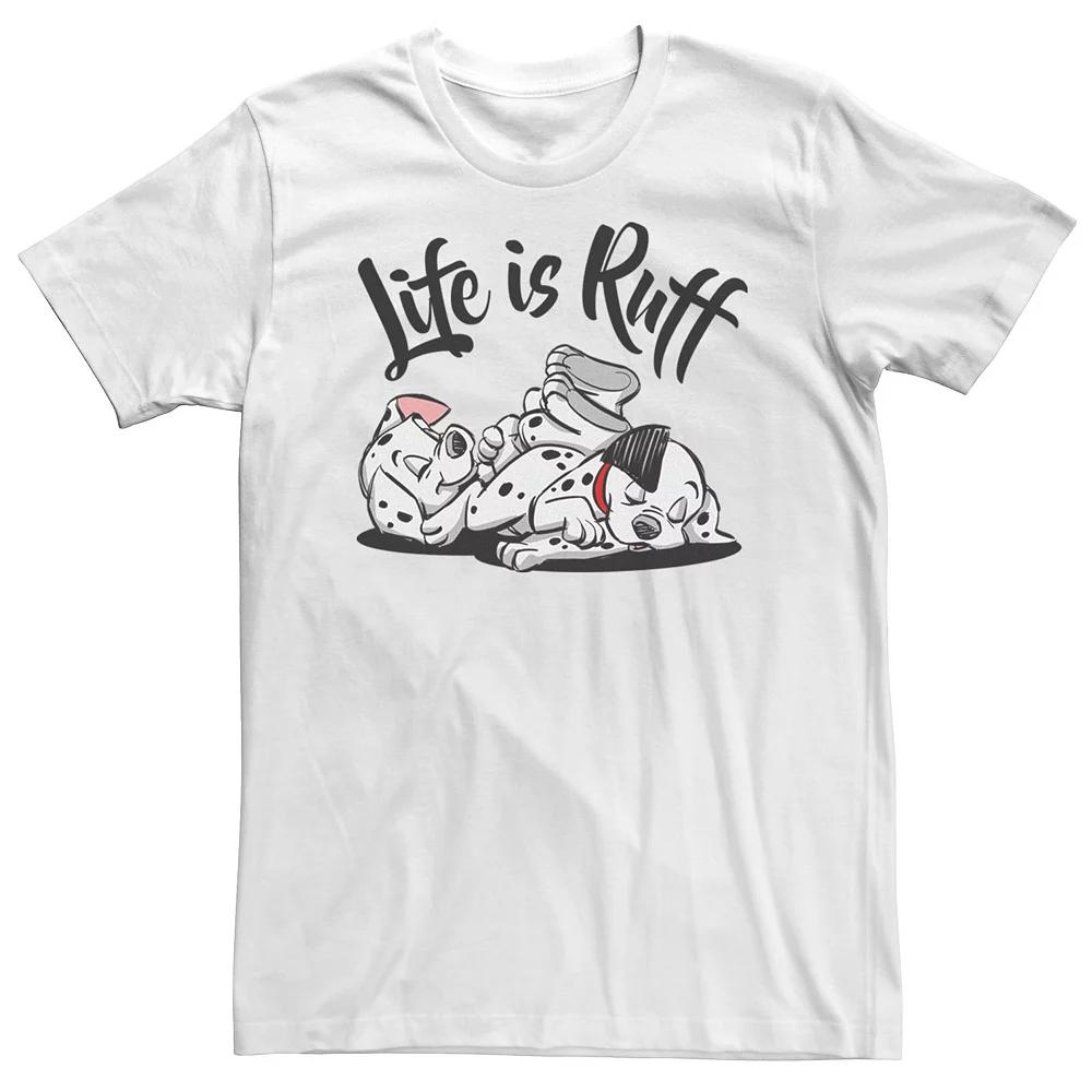 Big & Tall Disney 101 Dalmatians Sleeping Puppies Life Is Ruff Tee, Men's,  Product Image