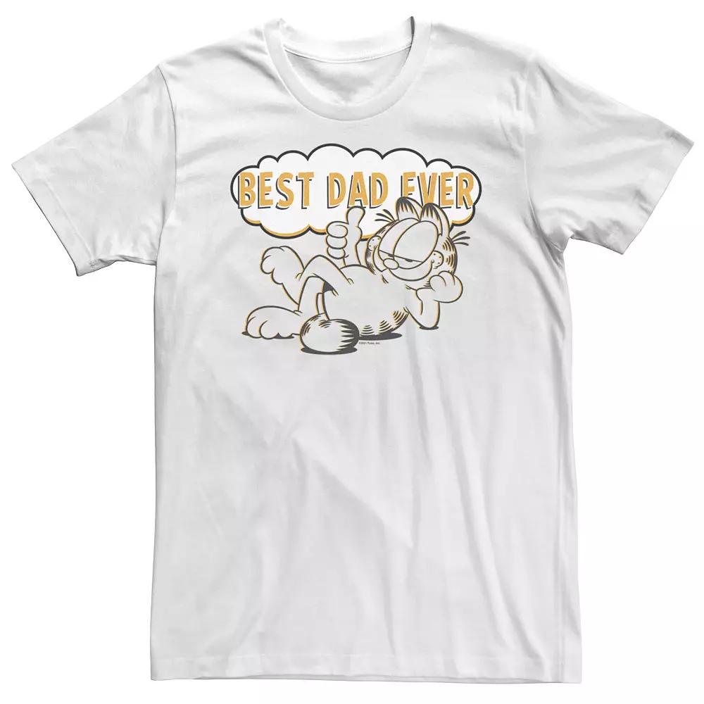 Big & Tall Garfield Father's Day "Best Dad Ever" Thought Bubble Tee, Men's,  Product Image