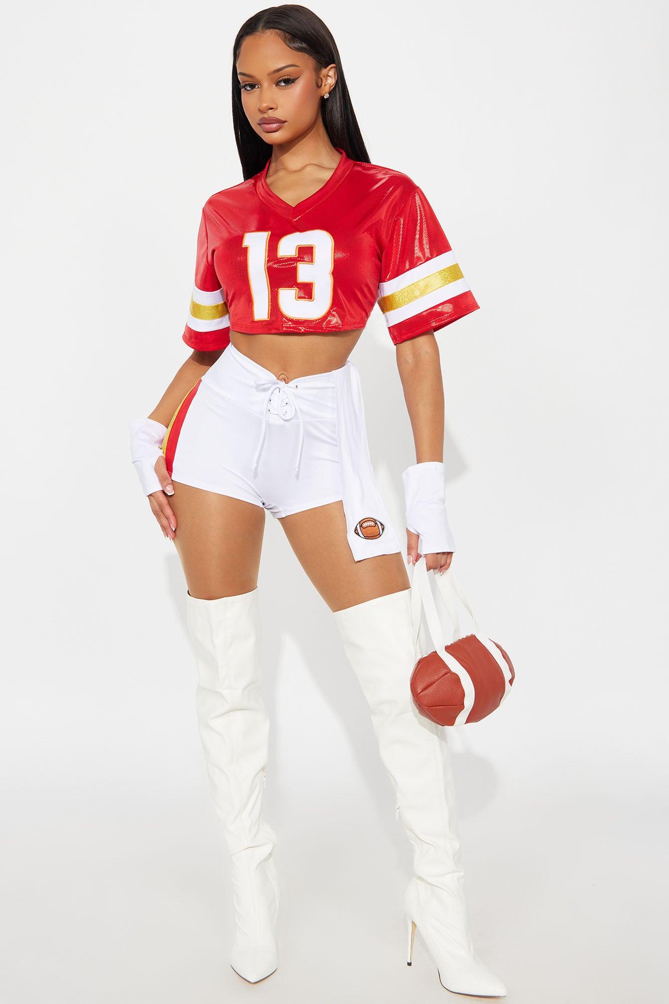 Cheer You On 5 Piece Costume Set - Red/combo Female Product Image