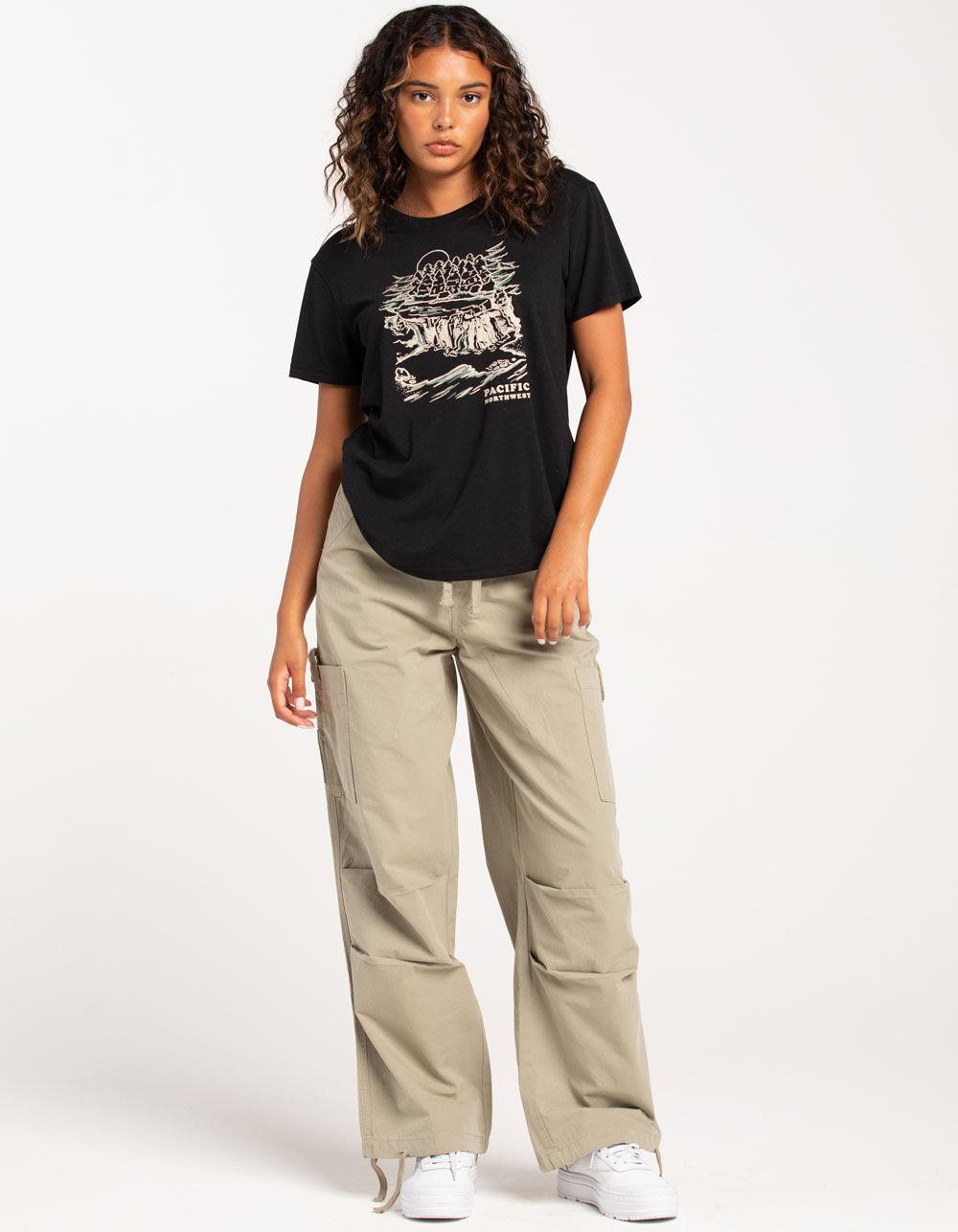 TENTREE Pacific Northwest Womens Tee - BLACK Product Image