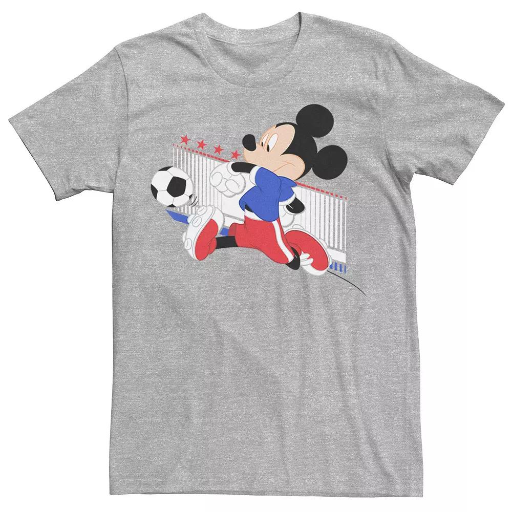 Disney's Mickey Mouse French Soccer Uniform Portrait Men's Tee,  Product Image