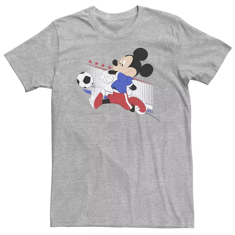 Big & Tall Disney Mickey Mouse French Soccer Uniform Portrait Tee, Men's,  Product Image