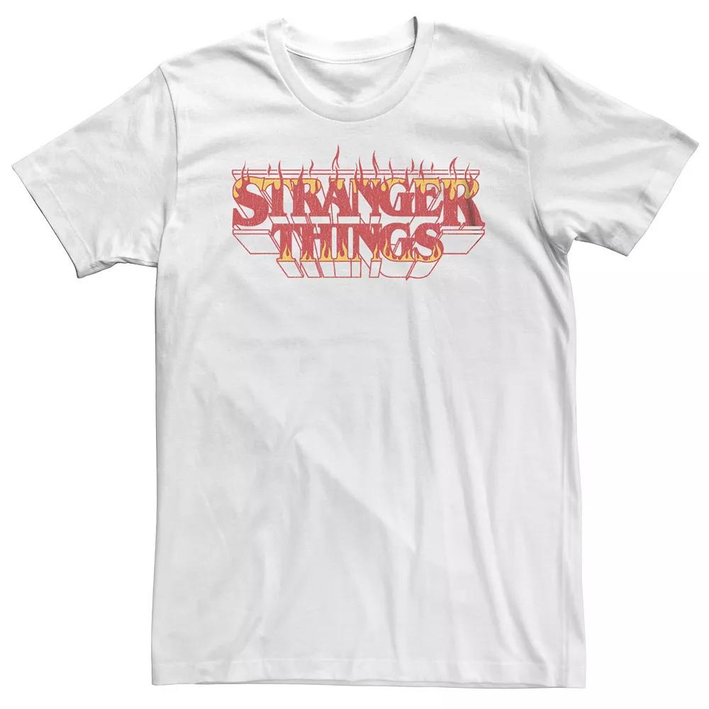 Big & Tall Stranger Things Fire Logo Tee, Men's,  Product Image