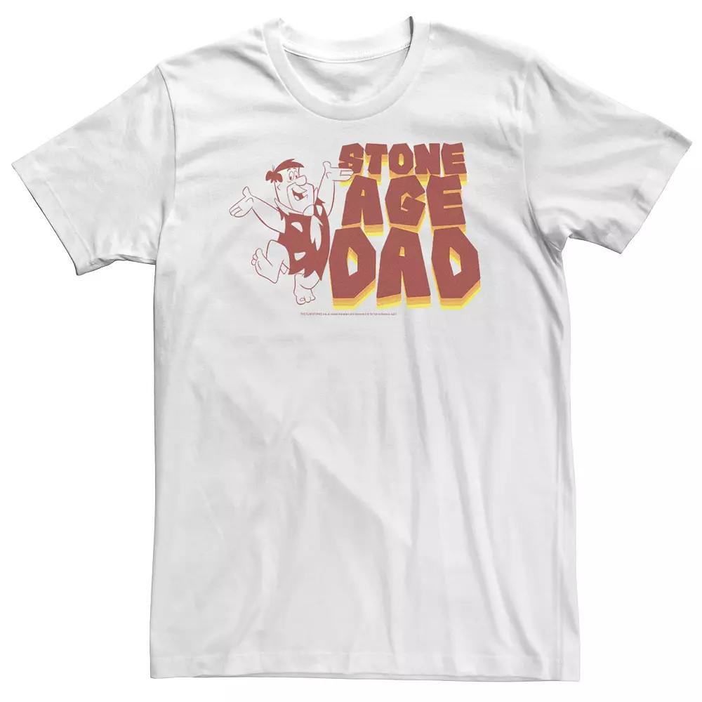 Big & Tall The Flintstones Fred Flintstone Stone Age Dad Word Stack Tee, Men's,  Product Image