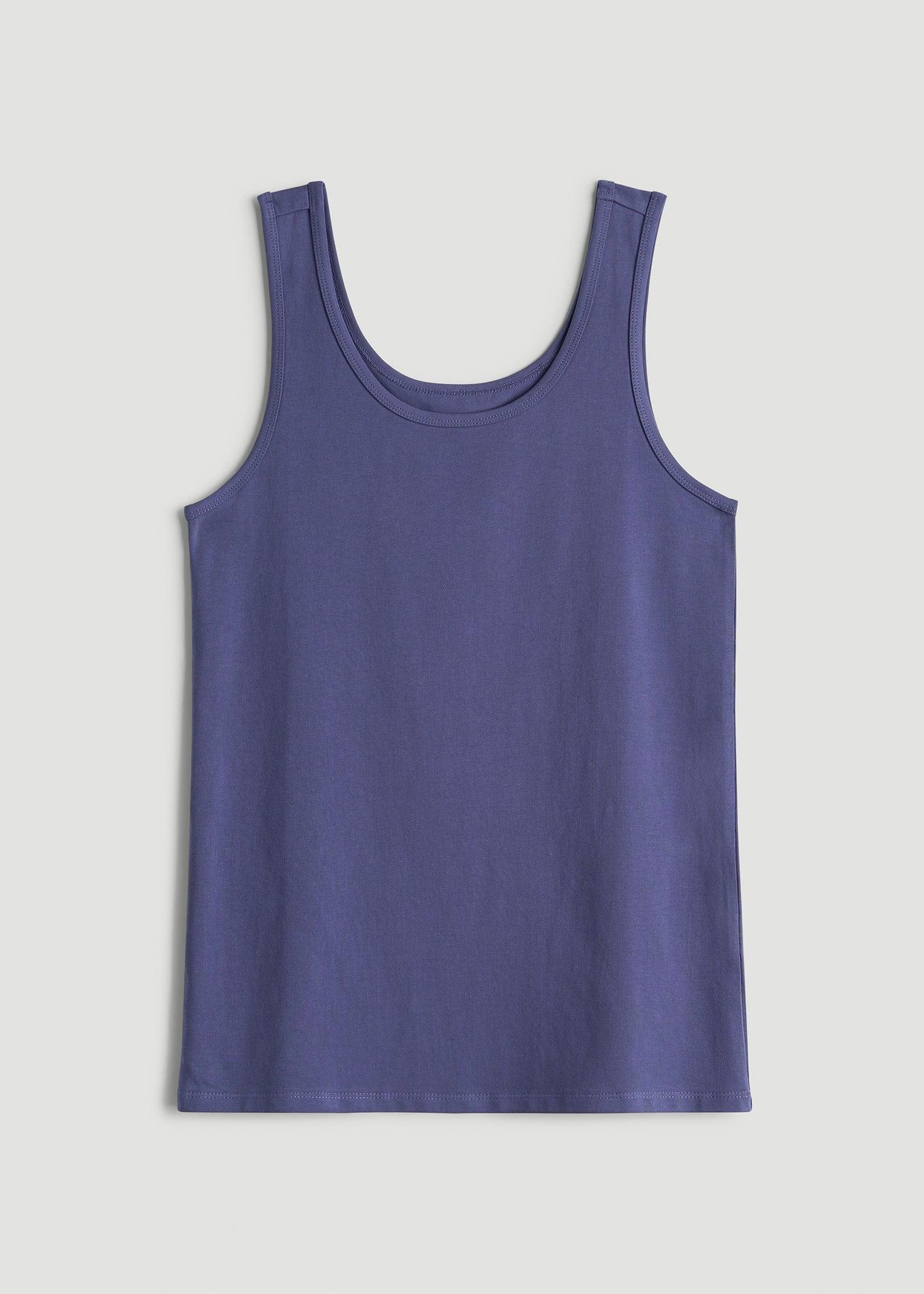 Slim Fit Jersey Tank Top for Tall Women in Future Dusk Female Product Image