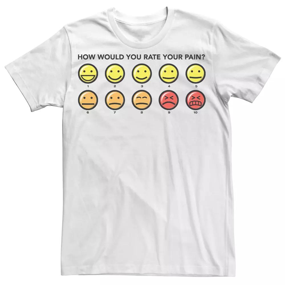 Men's Disney's Big Hero 6 Pain Rating Tee, Size: Small, White Product Image