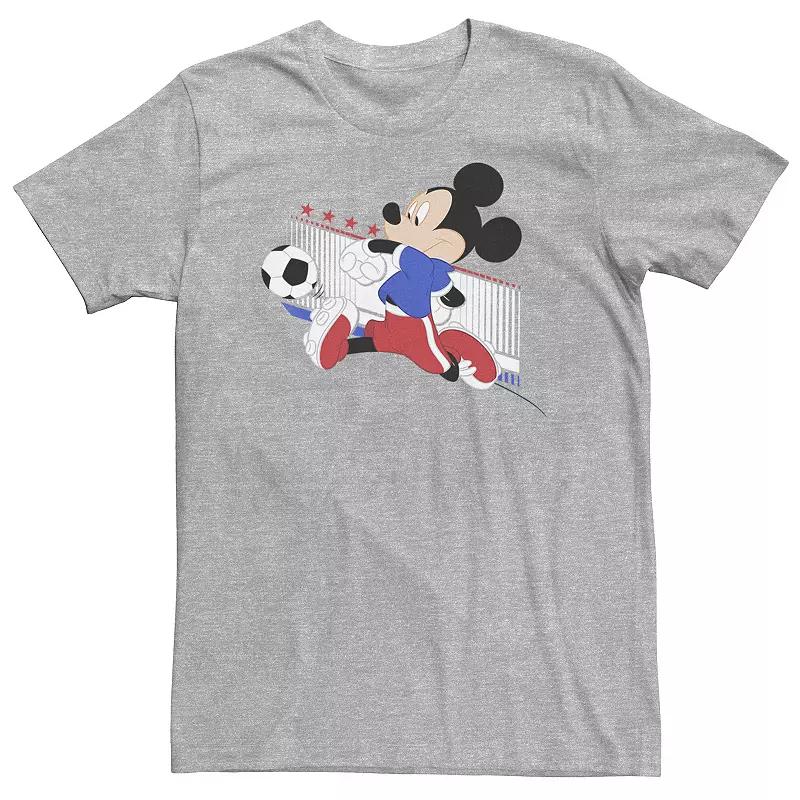 Big & Tall Disney Mickey Mouse French Soccer Uniform Portrait Tee, Men's,  Product Image