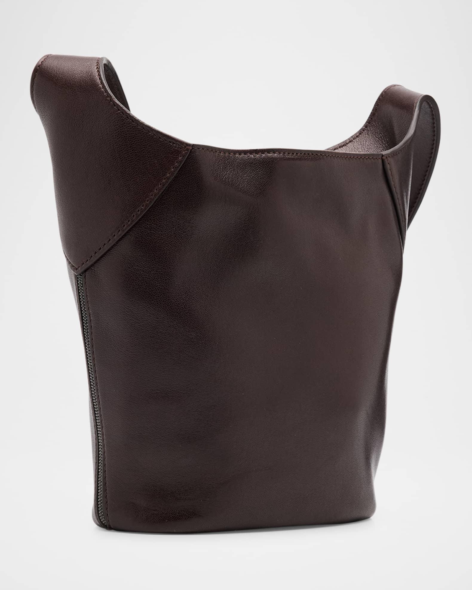 Medium Monili Leather Bucket Bag  Product Image