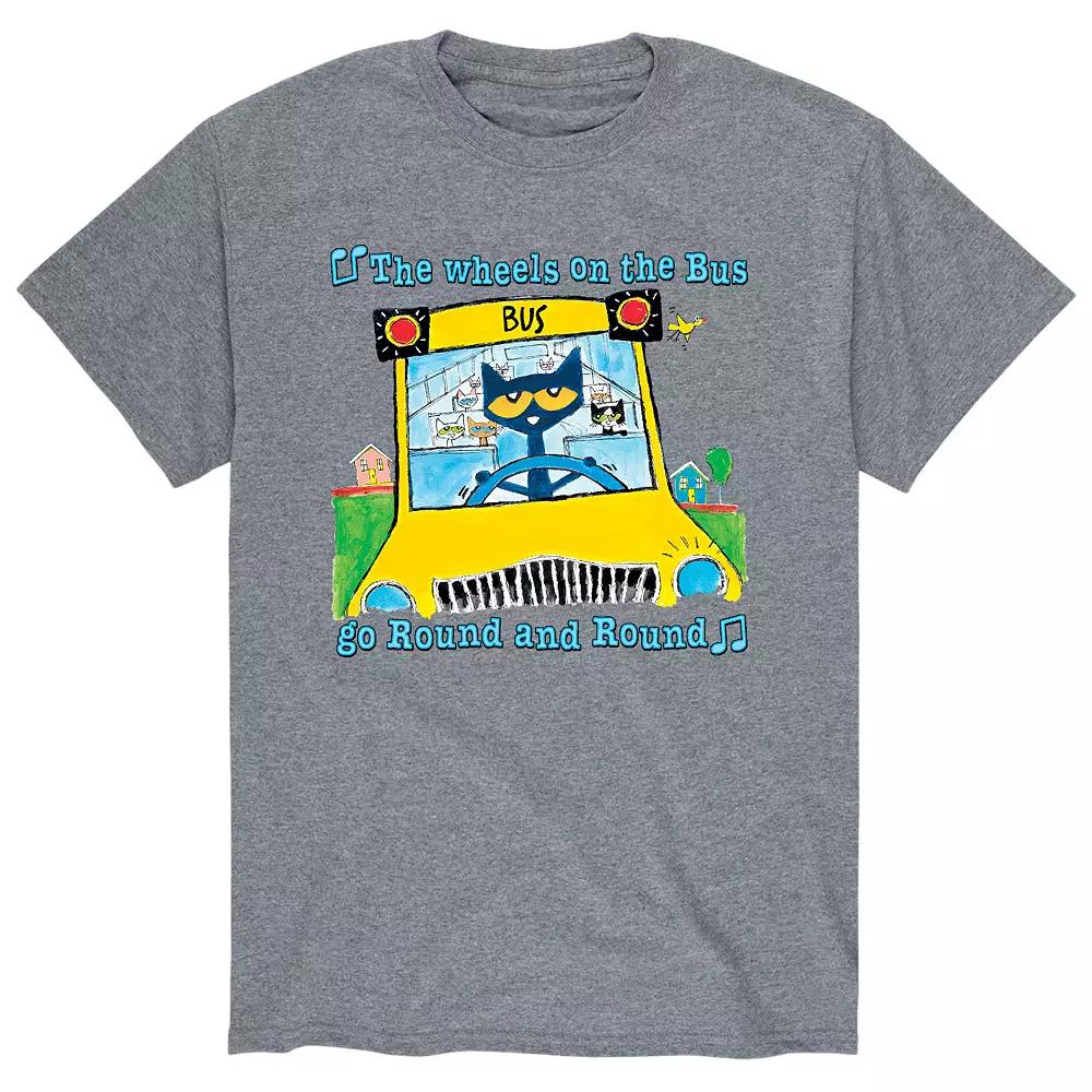 Men's Pete The Cat Wheels On Bus Tee,  Product Image