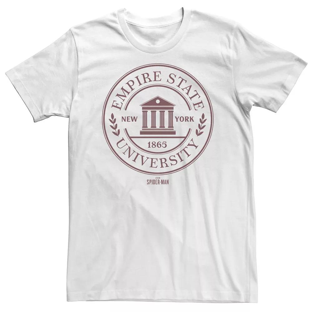 Big & Tall Marvel Spider-Man Game Empire State Tee, Men's, Size: 3XL Tall, White Product Image