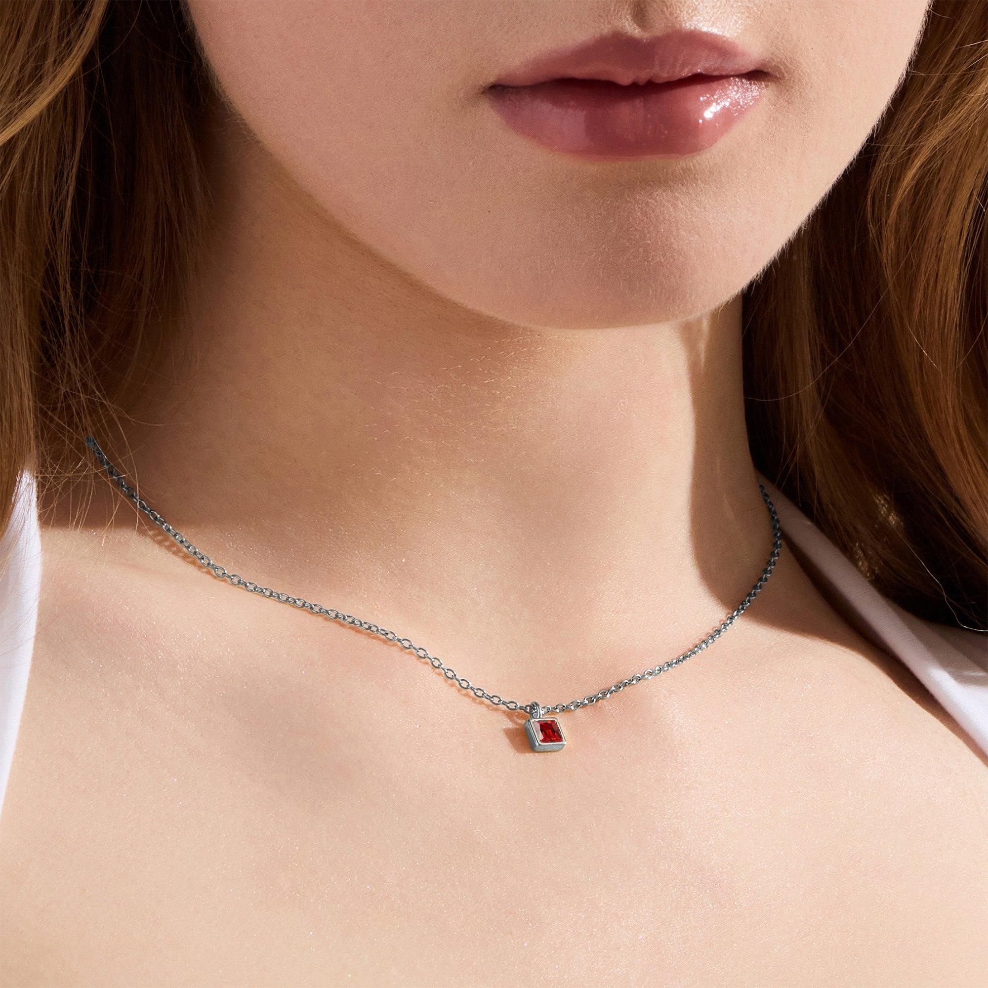 LeRose by Lexi and Rose Sterling Silver Lab-Created Ceylon Blue & White Sapphire Heart Pendant Necklace, Women's,  Product Image