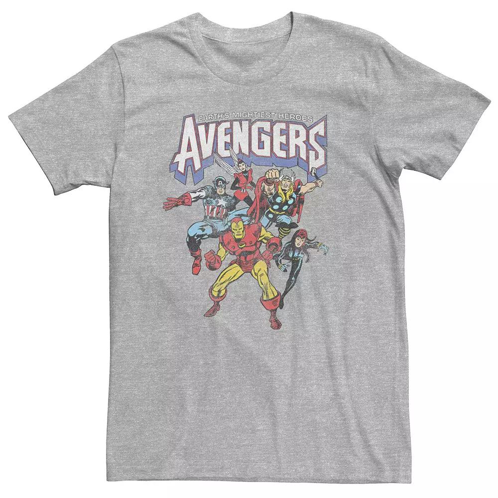 Big & Tall Marvel Avengers Classic Vintage Group Shot Tee, Men's,  Product Image