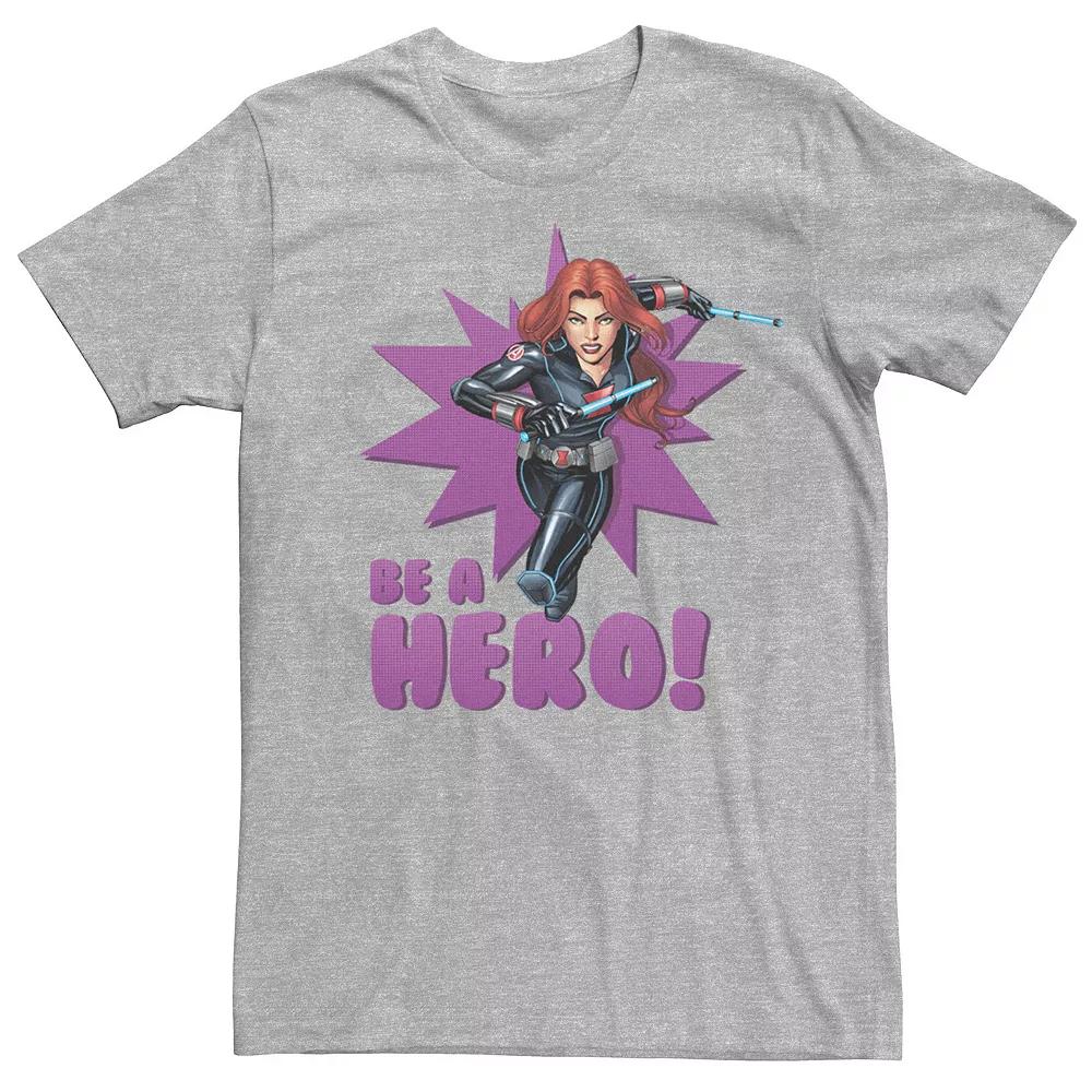 Men's Marvel Black Widow Avengers Assemble BE A HERO! Tee,  Product Image