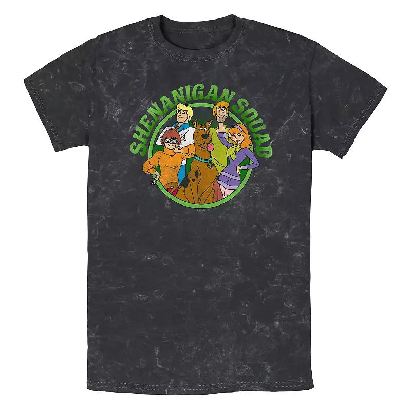 Men's Scooby-Doo Shenanigan Squad Mineral Wash Graphic Tee, Size: Large, Black Product Image