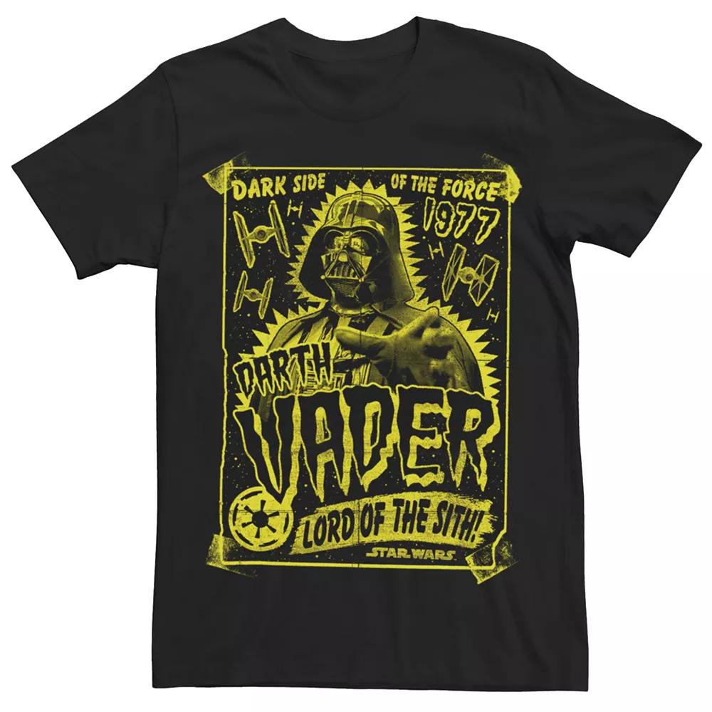 Men's Star Wars Darth Vader Retro Poster Style Tee,  Product Image