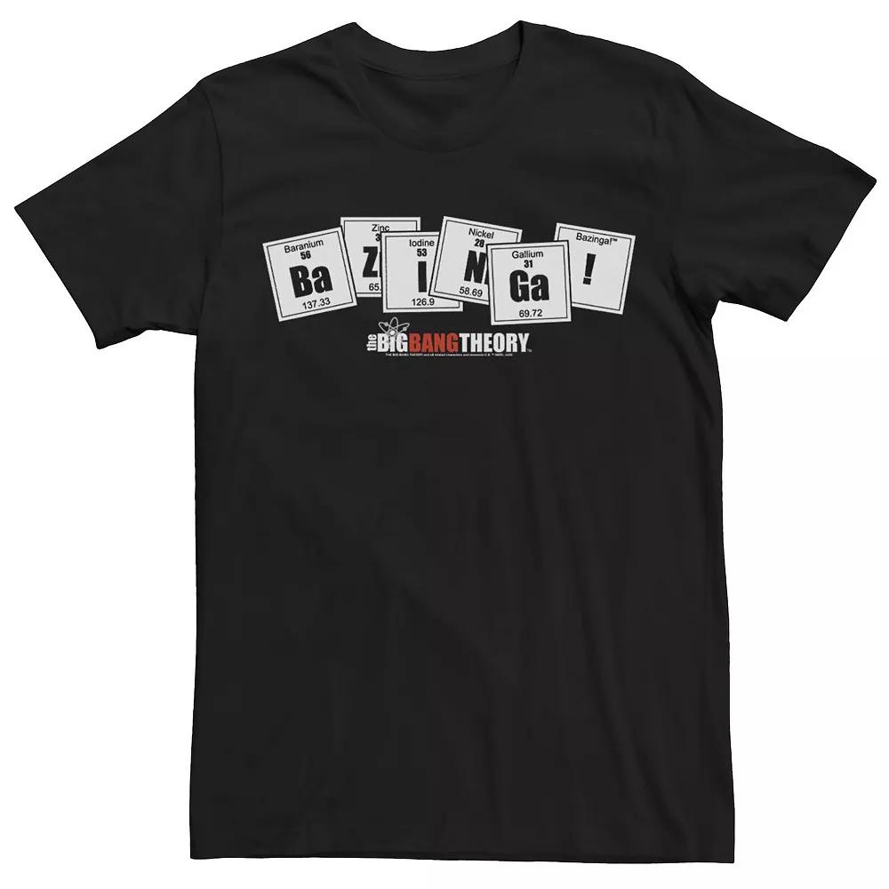 Men's The Big Bang Theory Bazinga Periodic Tiles Tee,  Product Image