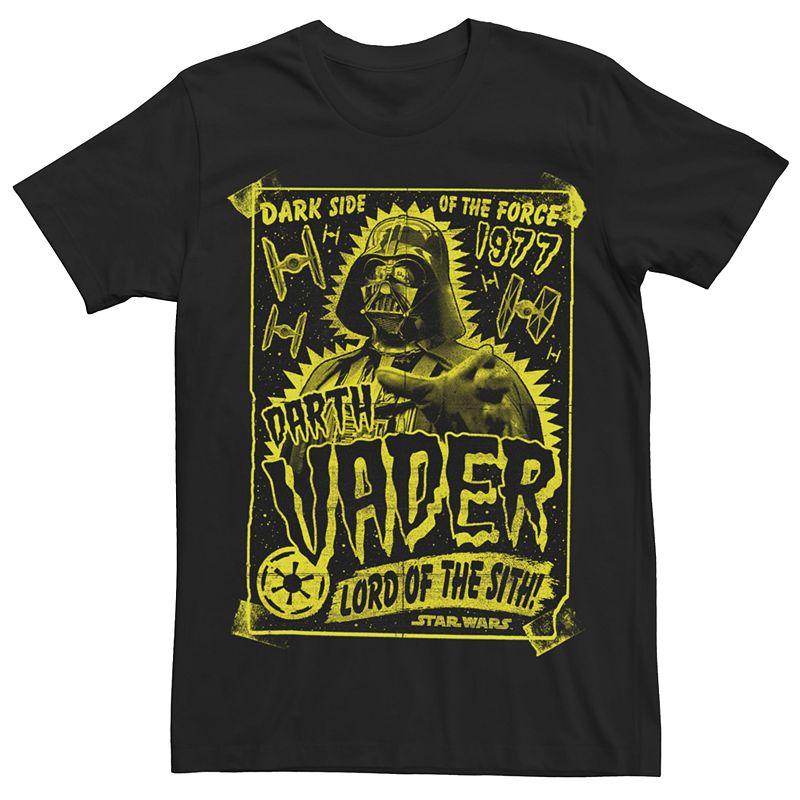 Men's Star Wars Darth Vader Retro Poster Style Tee,  Product Image