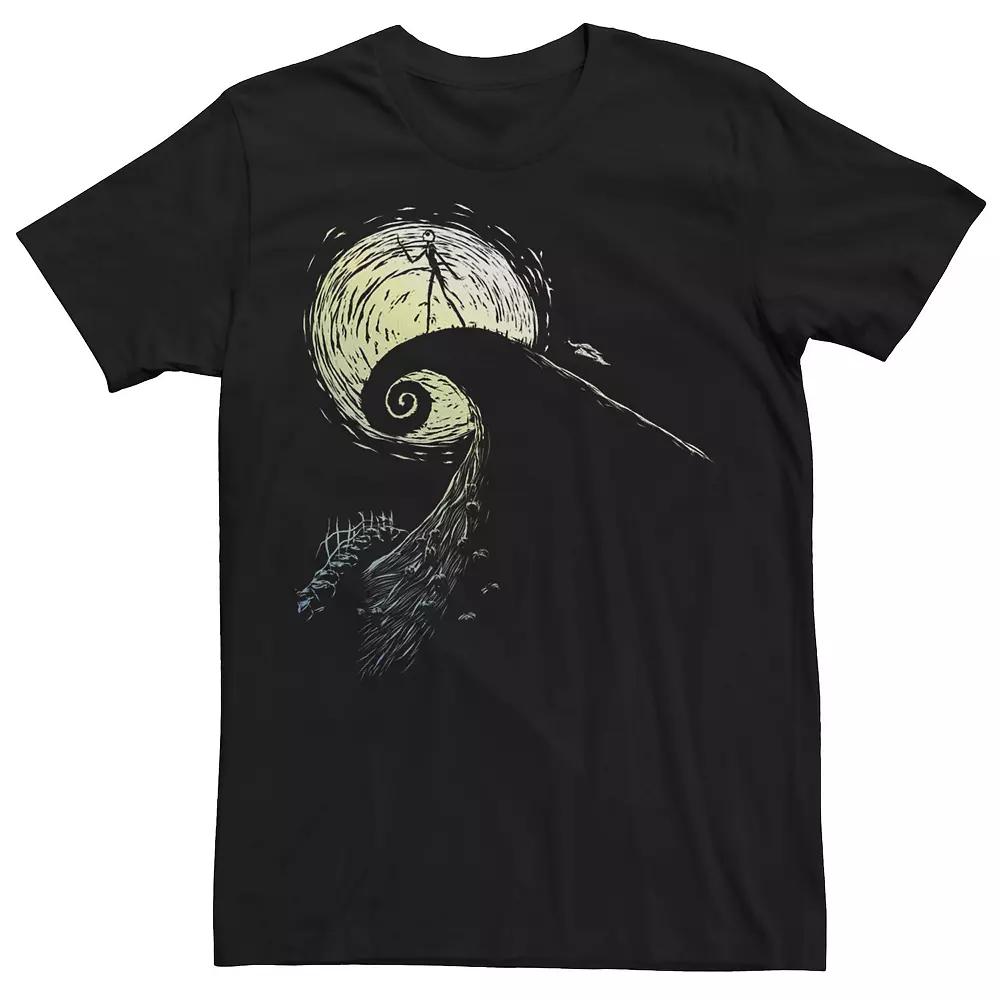 Disney's The Nightmare Before Christmas Jack Skellington Men's Spiral Hill Tee,  Product Image