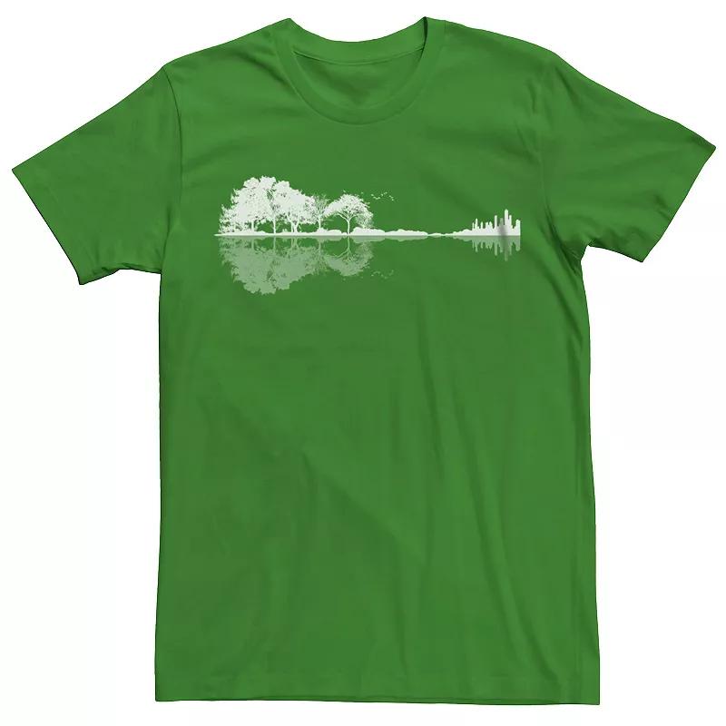 Men's Forest Guitar Reflection Graphic Tee,  Product Image