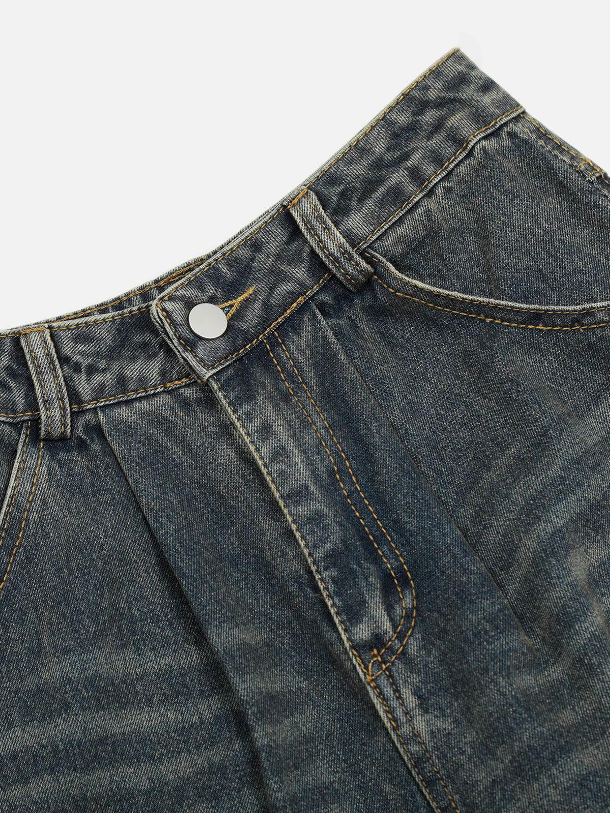 Aelfric Eden Distressed Wrinkle Longline Jorts Product Image