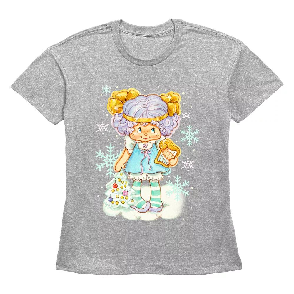 Women's Strawberry Shortcake Angel Cake Winter Wonderland Graphic Tee,  Product Image