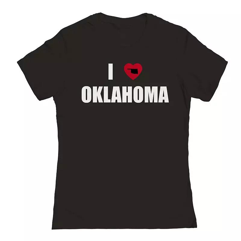 Junior's I Heart Oklahoma Graphic Tee, Women's,  Product Image