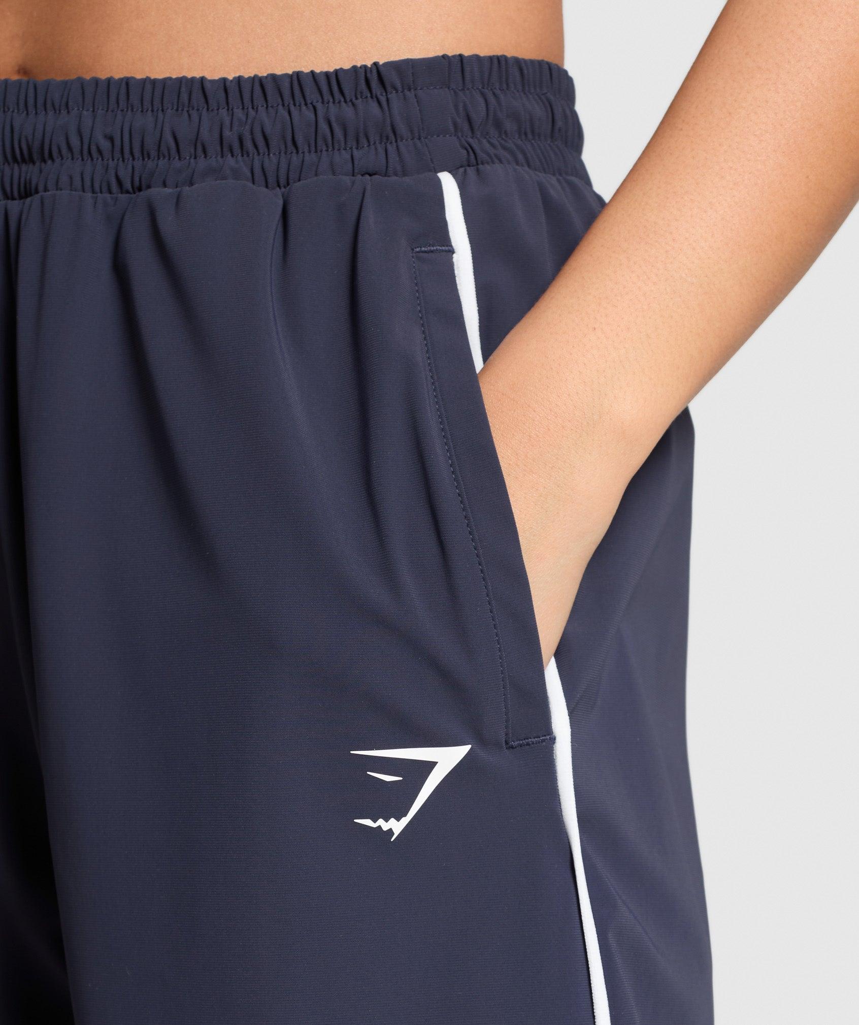 Gymshark Stitch Feature Woven Pants - Heavy Blue Female Product Image