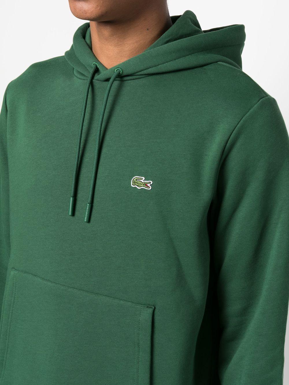 logo-patch drawstring hoodie Product Image