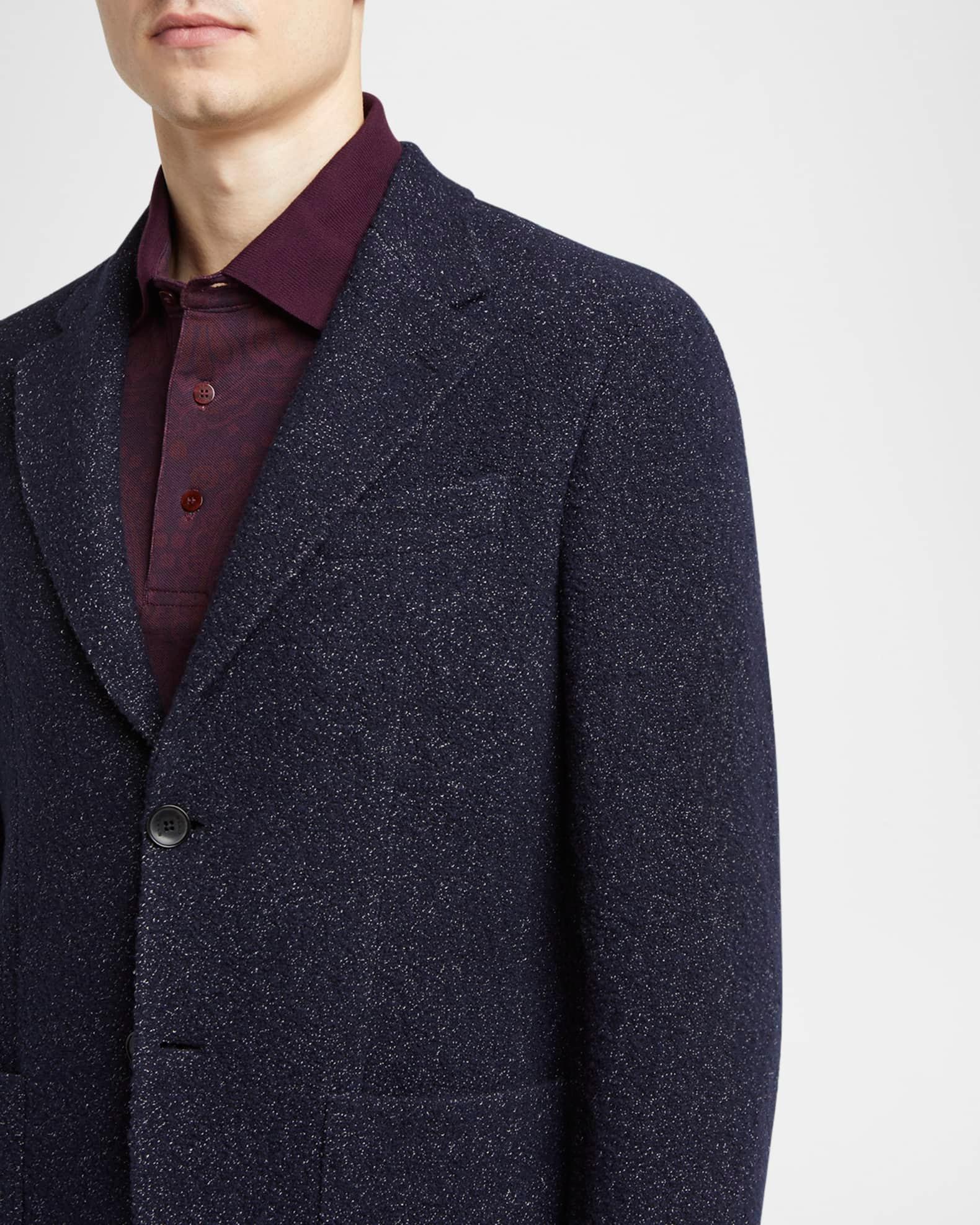 Men's Cashmere Boucle Two-Button Sport Coat Product Image