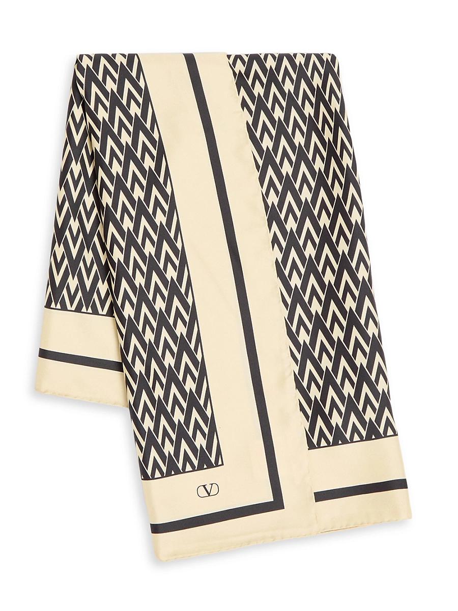 Womens Toute La V Silk Scarf Product Image
