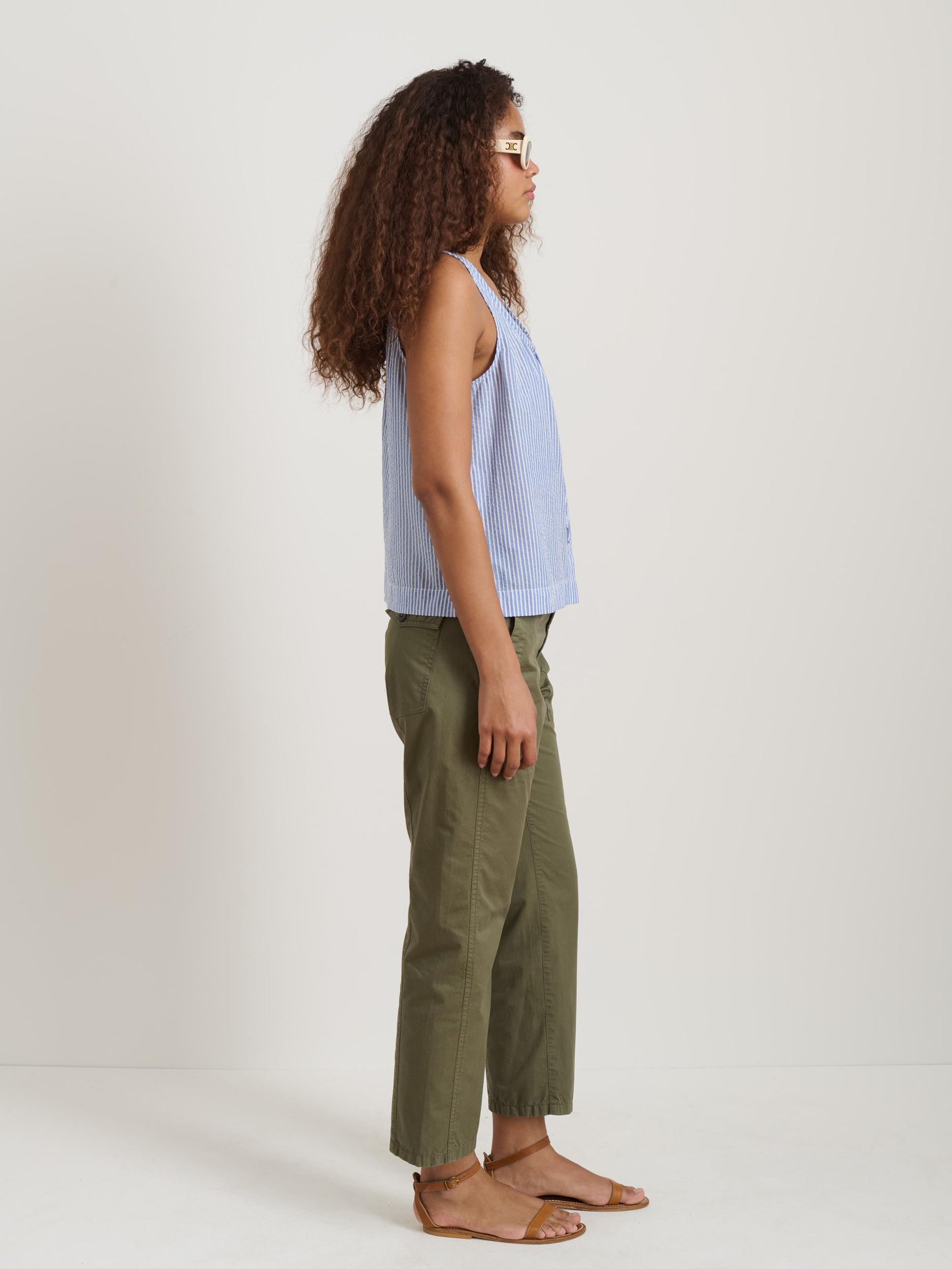 Sidney Top In Seersucker Product Image