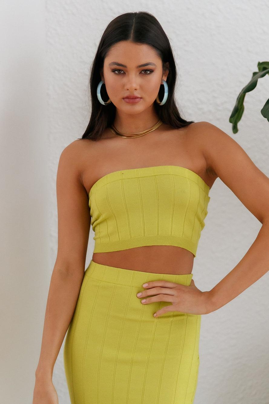 Evening Strut Crop Green Product Image